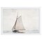 12" x 16" Sailing Excursion Framed Wall Art, Contemporary Coastal Home Décor, Glass Facing and Hanging Hardware Included